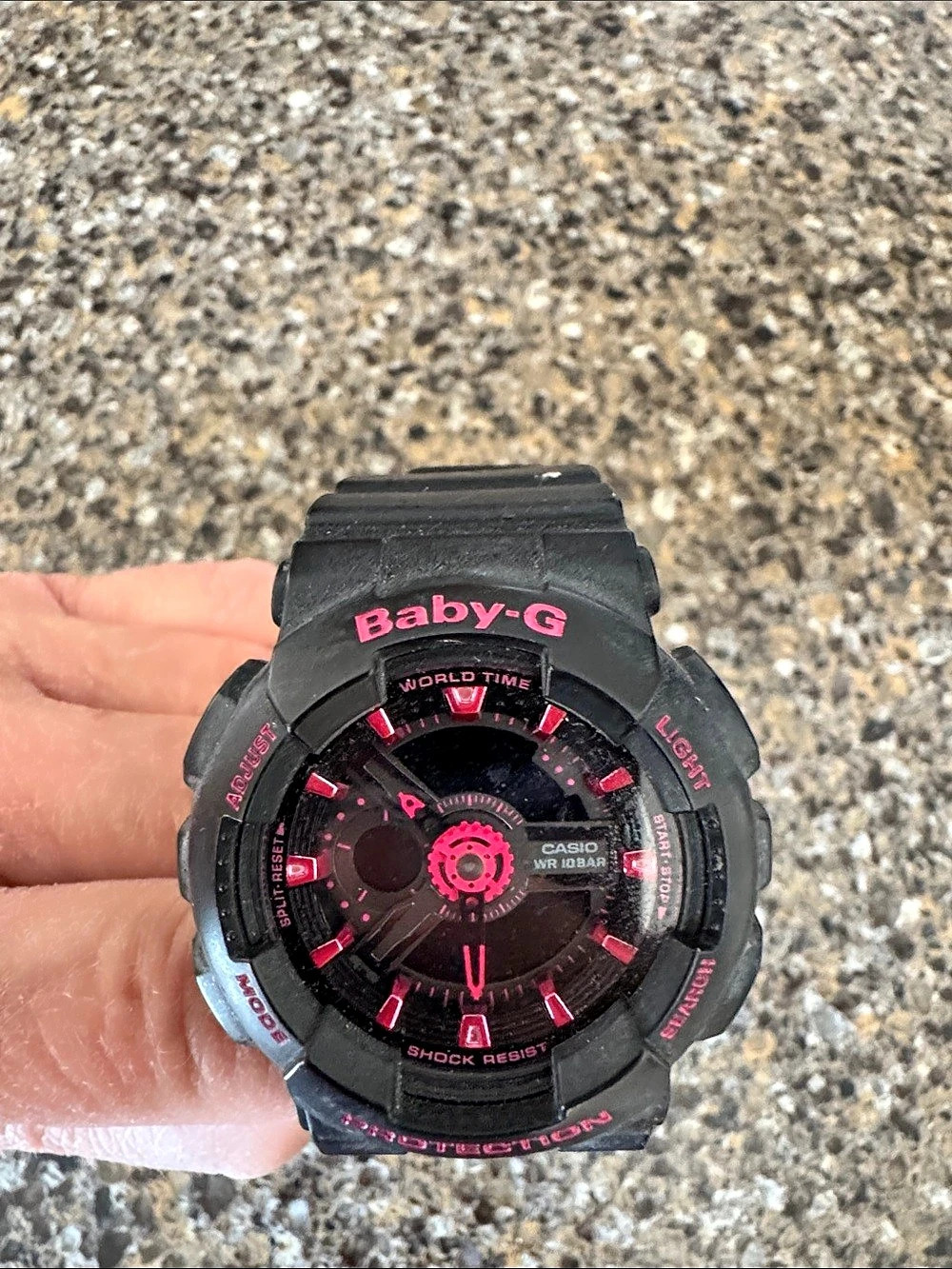 Casio Baby-G BA-110 Analog-Digital Watch BA-110 Black & Pink Watch